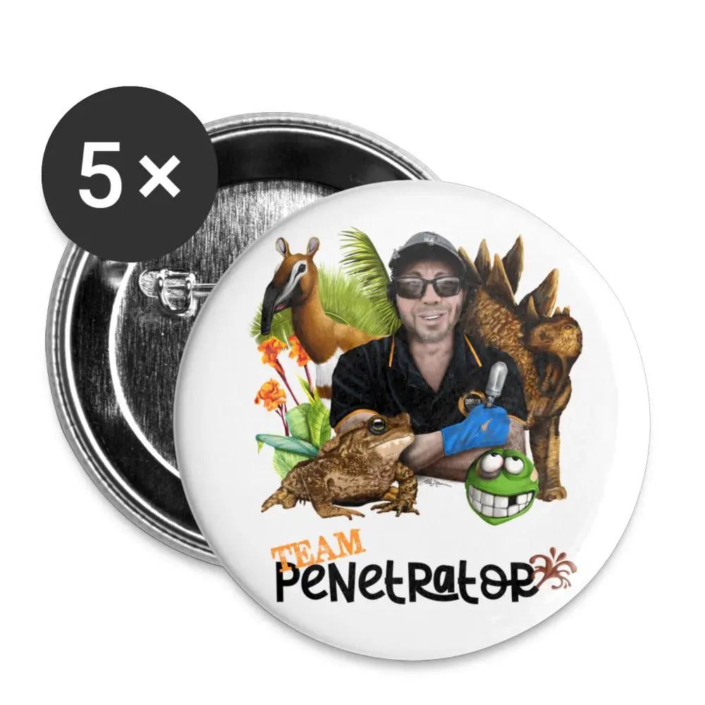 Team Penetrator Buttons small 1'' (5-pack) SPOD