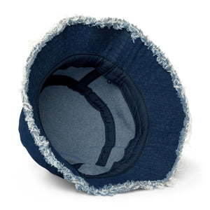 Distressed denim bucket hat - Penetrator Blocked Drains