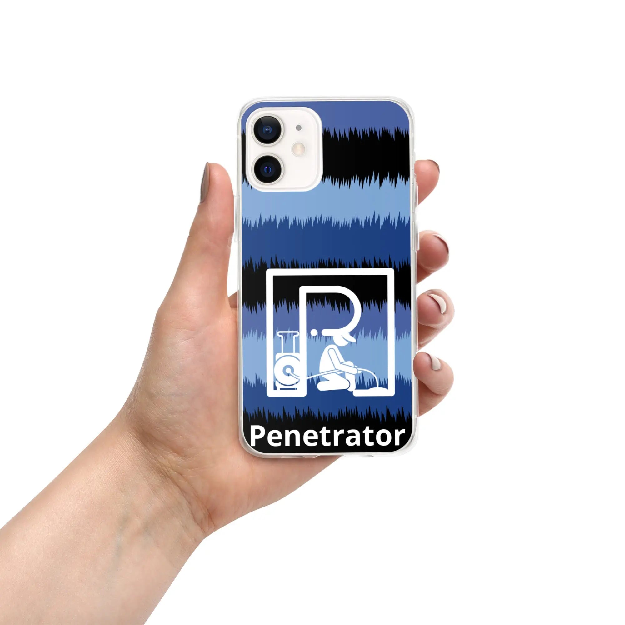 Penetrator Blue Black iPhone Case - Penetrator Blocked Drains