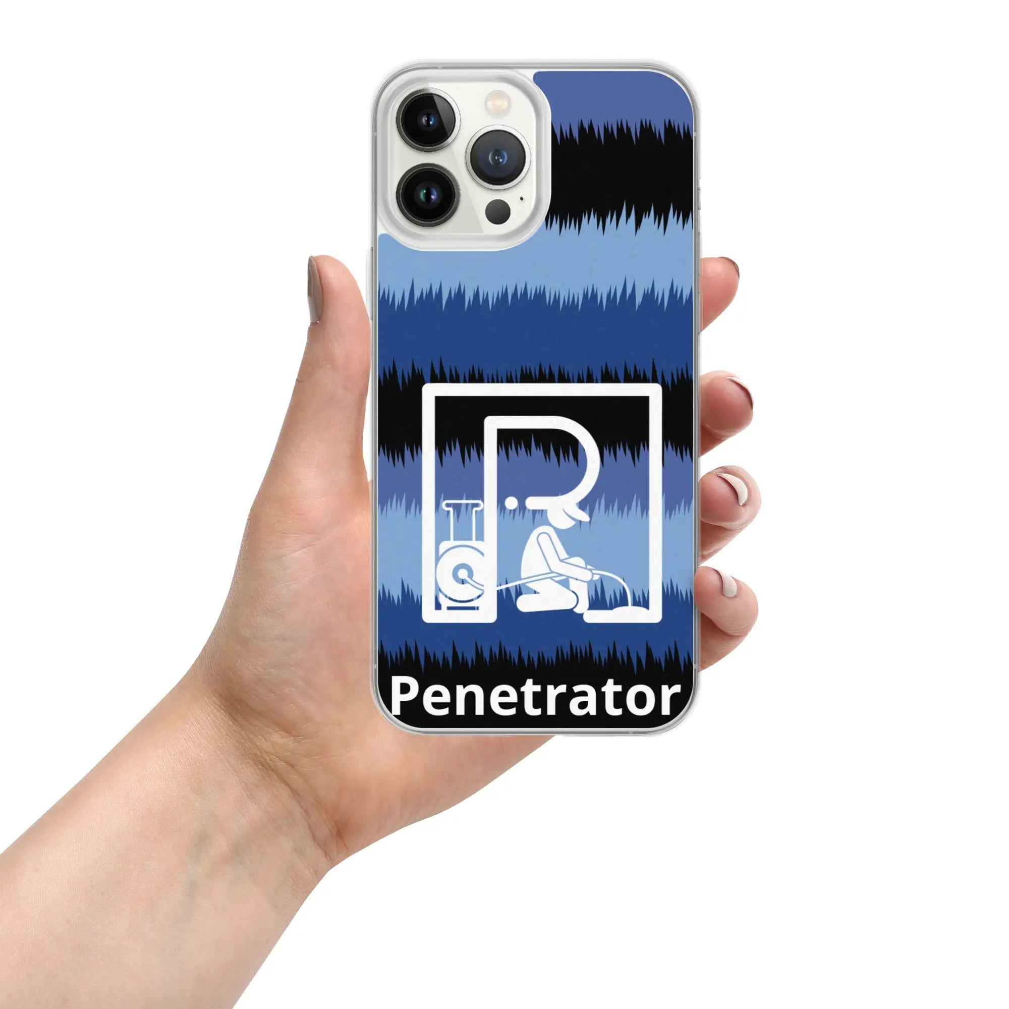 Penetrator Blue Black iPhone Case - Penetrator Blocked Drains