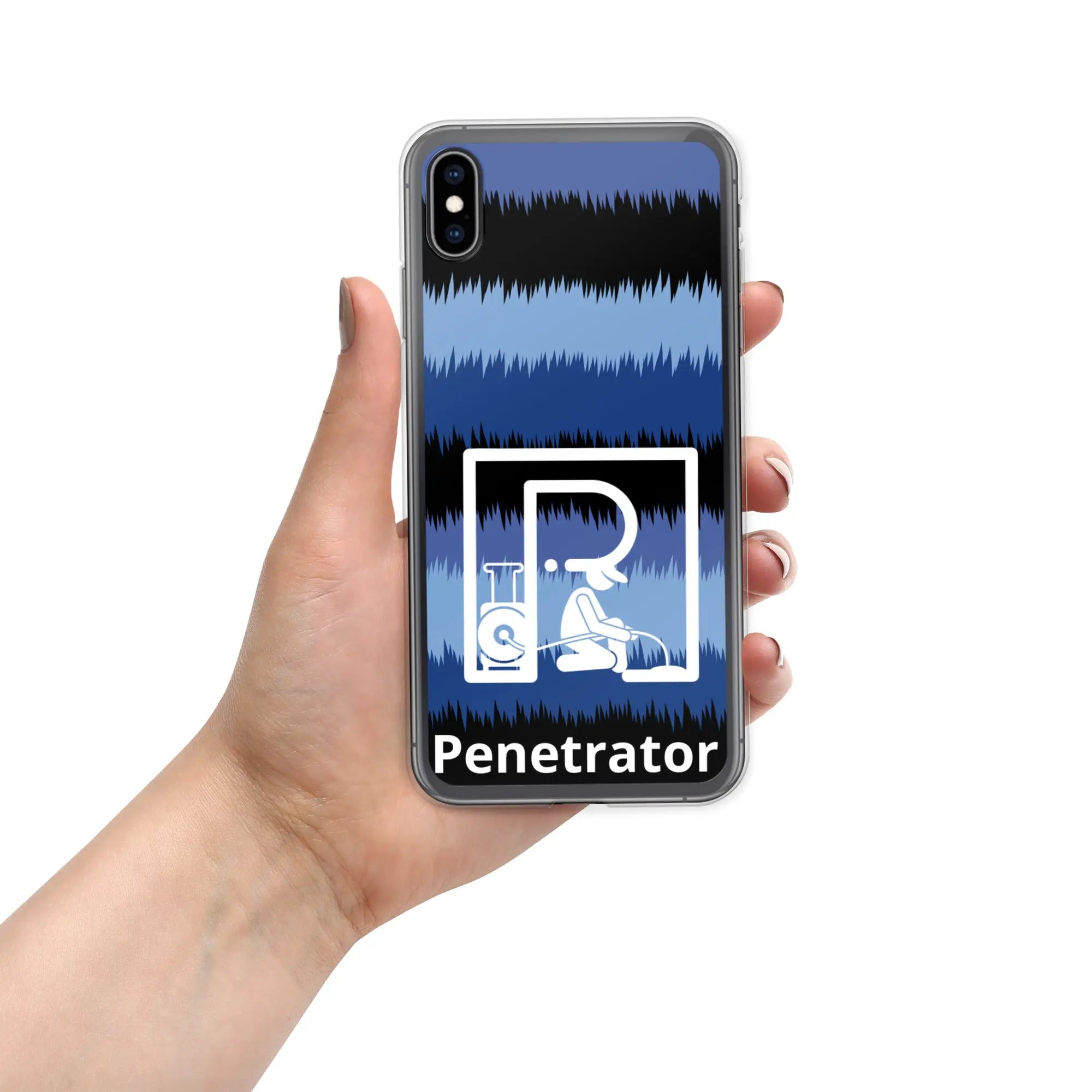 Penetrator Blue Black iPhone Case - Penetrator Blocked Drains