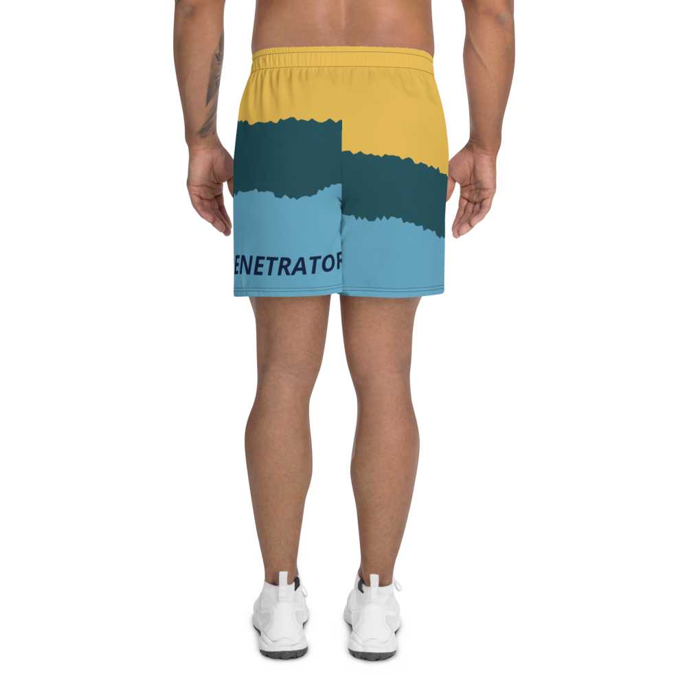 Penetrator Men's Athletic Long Shorts - Penetrator Blocked Drains