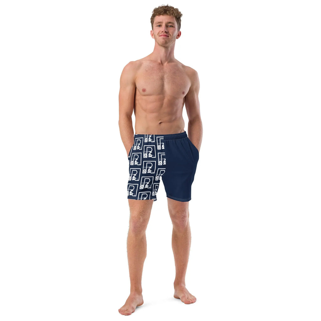 Penetrator Men's Navy Patterned Boardies - Penetrator Blocked Drains