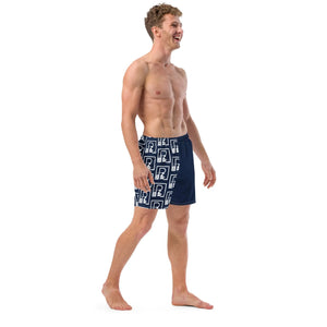 Penetrator Men's Navy Patterned Boardies - Penetrator Blocked Drains