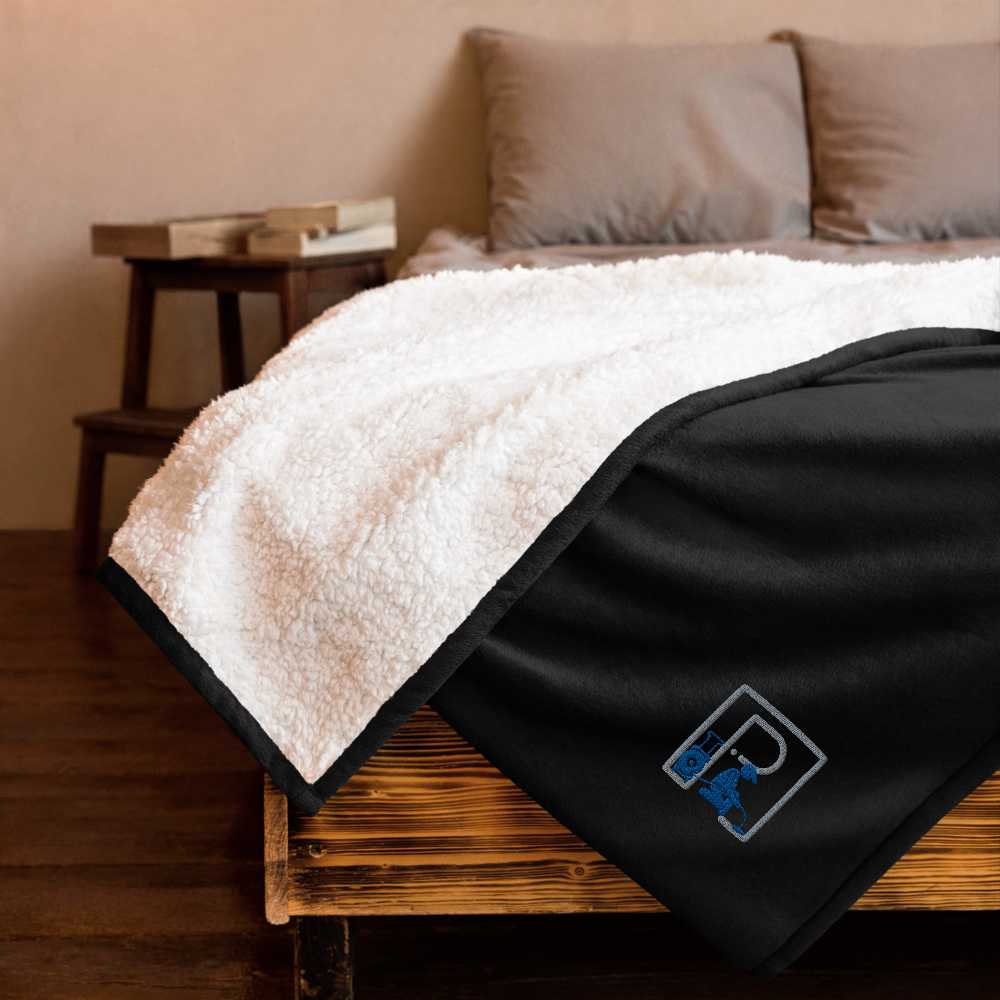 Penetrator Premium sherpa blanket (blue logo) - Penetrator Blocked Drains