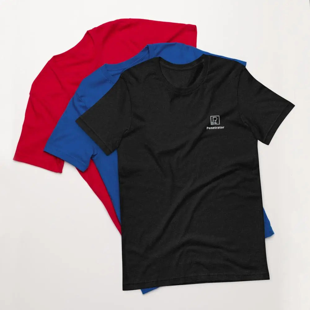 Short Sleeve Unisex Embroidered T-Shirt - Penetrator Blocked Drains